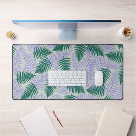 Alfrombrillas De Escritorio Ferrocarril verde púrpura deja un patrón de flores