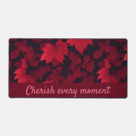 Alfrombrillas De Escritorio Fiery hojas otoñales rojas