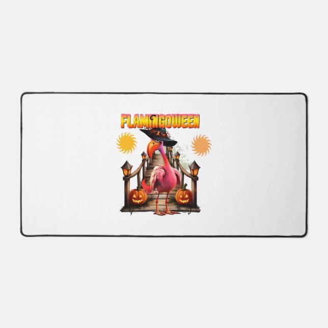 Alfrombrillas De Escritorio Flamingo Halloween (Anverso)