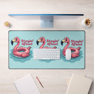 Alfrombrillas De Escritorio Flamingo Retro Float Funny Summer