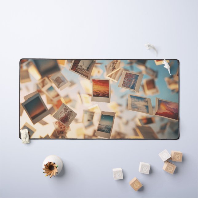 Alfrombrillas De Escritorio Floating Polaroid Memories (Mesa para niños)