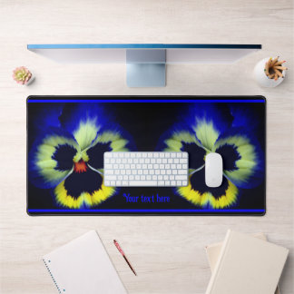 Alfrombrillas De Escritorio Flor azul Pansy azul audaz personalizada