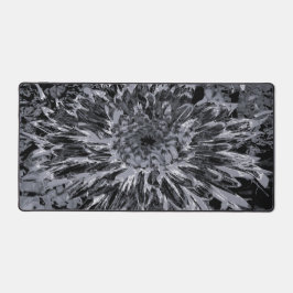 Alfrombrillas De Escritorio Flor de Dahlia negra y gris