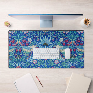 Alfrombrillas De Escritorio Flor de fresa azul, William Morris