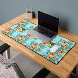 ALFROMBRILLAS DE ESCRITORIO FLOR DE HIBISCO VERDE Y CORAL Y COCOS