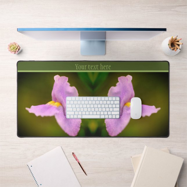Alfrombrillas De Escritorio Flor de orquídea salvaje morada pequeña personaliz (Oficina 1)