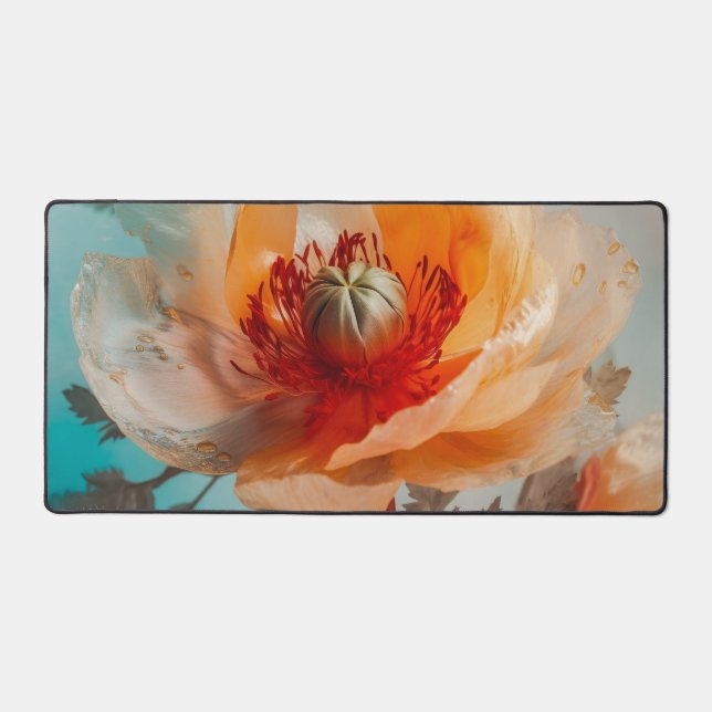 Alfrombrillas De Escritorio Flor Naranja Delicada (Anverso)