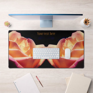 Alfrombrillas De Escritorio Flor rosa amarillo tintado personalizada