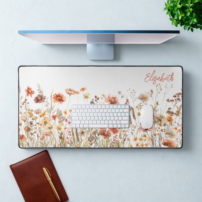 Alfrombrillas De Escritorio Flor silvestre acuarela naranja (Subido por el creador)