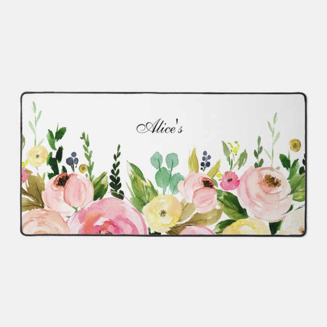 Alfrombrillas De Escritorio Floral (Anverso)