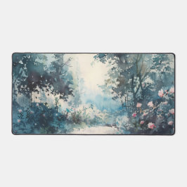 Alfrombrillas De Escritorio Floral azul