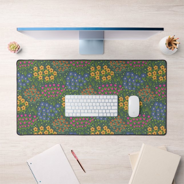 Alfrombrillas De Escritorio Floral Bed Green (Oficina 1)