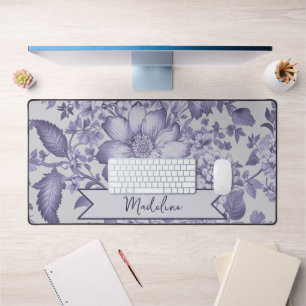 Alfrombrillas De Escritorio Floral Chinoiserie violeta