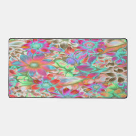 Alfrombrillas De Escritorio Floral inversa - Mat de escritorio