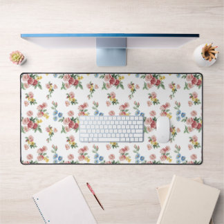 Alfrombrillas De Escritorio Floral rosa, amarillo y azul