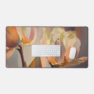 Alfrombrillas De Escritorio Florecimiento Silencioso – Tulipanes Abstractos en