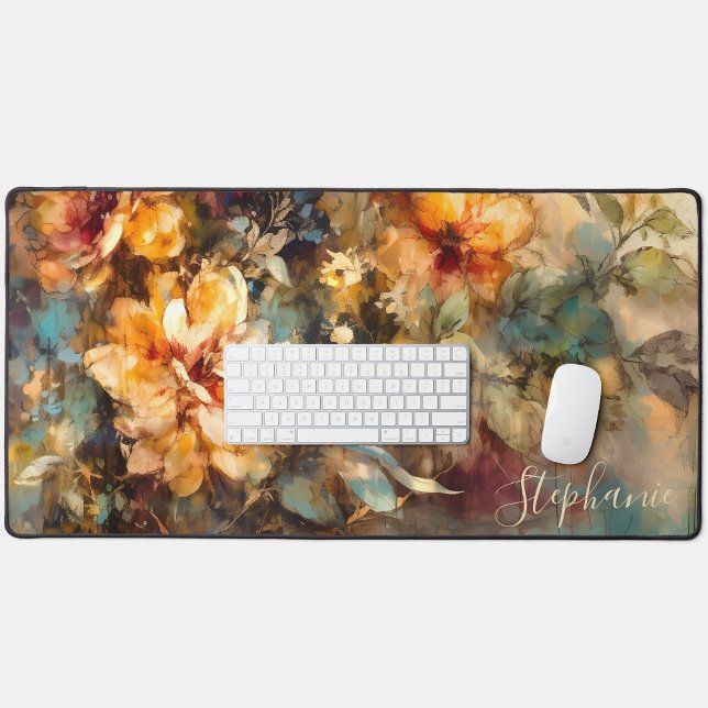 Alfrombrillas De Escritorio Flores Acuarela Personalizadas en Flor (Subido por el creador)