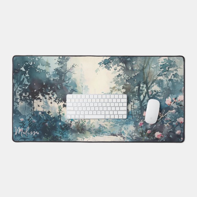 Alfrombrillas De Escritorio Flores de primavera y bosque (Teclado y ratón)