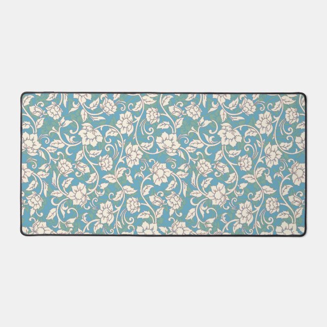 Alfrombrillas De Escritorio Flores giratorias amarillas y azules (Anverso)