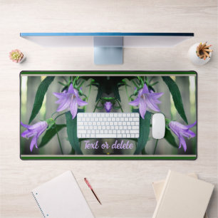 Alfrombrillas De Escritorio Flores moradas delgadas personalizadas