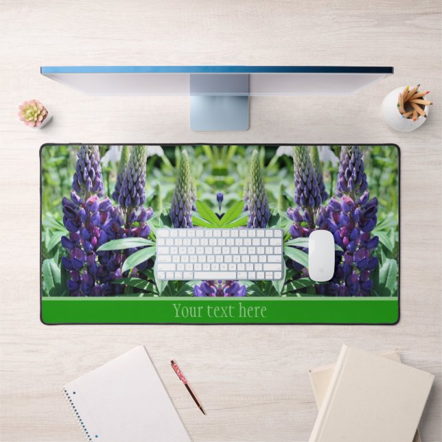 Alfrombrillas De Escritorio Flores púrpura de lupino personalizadas (Oficina 1)