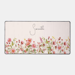Alfrombrillas De Escritorio Flores silvestres rosas personalizadas