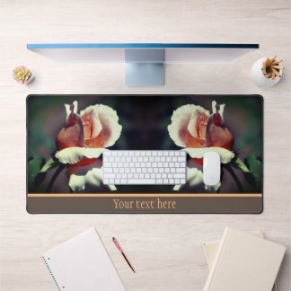 Alfrombrillas De Escritorio Flower Peach Rosebud Flower Close Personalizada