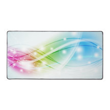 Fondo azul de las olas coloridas