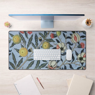 Alfrombrillas De Escritorio Fondo Azul Morris Patrón Pomegrana Antiguo