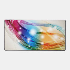 Alfrombrillas De Escritorio Fondo beige de ondas coloridas