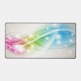 Alfrombrillas De Escritorio Fondo beige de ondas coloridas