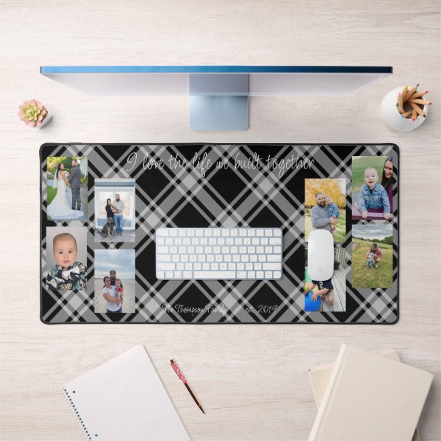 Alfrombrillas De Escritorio Fondo de plaid de fotografía familiar (Oficina 1)