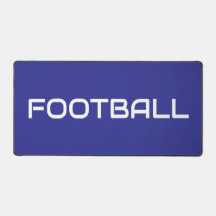 Alfrombrillas De Escritorio FOOTBALL Sporty Moderno Texto Blanco Sobre Azul Pr