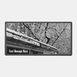 Alfrombrillas De Escritorio Foto en blanco y negro de la escena invernal de ni