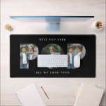 Alfrombrillas De Escritorio Foto personalizado "El mejor pop de la historia" N<br><div class="desc">Celebra al mejor papá o abuelo del mundo con esta alfombra de la mesa de la foto del Personalizado "Mejor Pop de la Historia". Personalízalo con tus fotos favoritas y agrega un mensaje sincero para un regalo único y práctico que le encantará. La negrita de las letras "POP" se duplica...</div>
