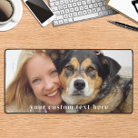 Alfrombrillas De Escritorio Foto Personalizado simple moderna personalizada<br><div class="desc">Esta alfombra de personalizable cuenta con una foto perfecta para mostrar su foto favorita de familia, mascotas, amigos o abuelos. El diseño moderno y bonito es ideal para los amantes del perro, la familia y los amigos, o para aquellos que buscan un accesorio divertido en el escritorio. Es una gran...</div>