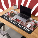Alfrombrillas De Escritorio Foto y texto personalizados<br><div class="desc">Crea tu propia tienda personalizada de fotos divertidas y mesa de texto. Esta alfombra ergonómica es imprescindible para cualquier jugador o aficionado a la oficina. Añade tu foto y texto favoritos y personalizar tu espacio de trabajo con una frase graciosa, un chiste interior o una cita motivacional, ¡las posibilidades son...</div>