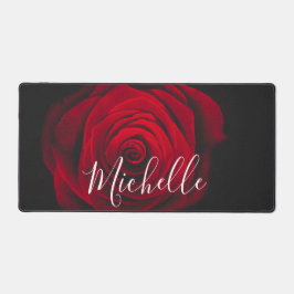 Alfrombrillas De Escritorio Fotografía de la cosecha de rosa rojo monograma pe