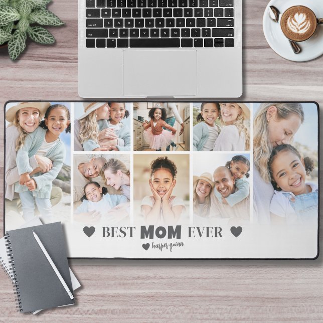 Alfrombrillas De Escritorio Fotos de la familia Best Mom (Best Mom Family Photos Desk Mat)