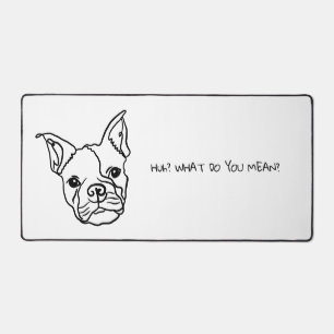Alfrombrillas De Escritorio Frenchie de arte de línea: el texto personalizado 