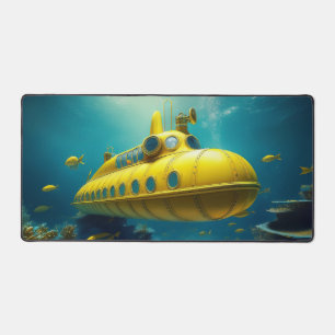 Alfrombrillas De Escritorio ¡Fría Alfombra de Escritorio Submarino Amarillo!