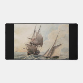 Alfrombrillas De Escritorio Frigate en un oleaje del siglo XVII