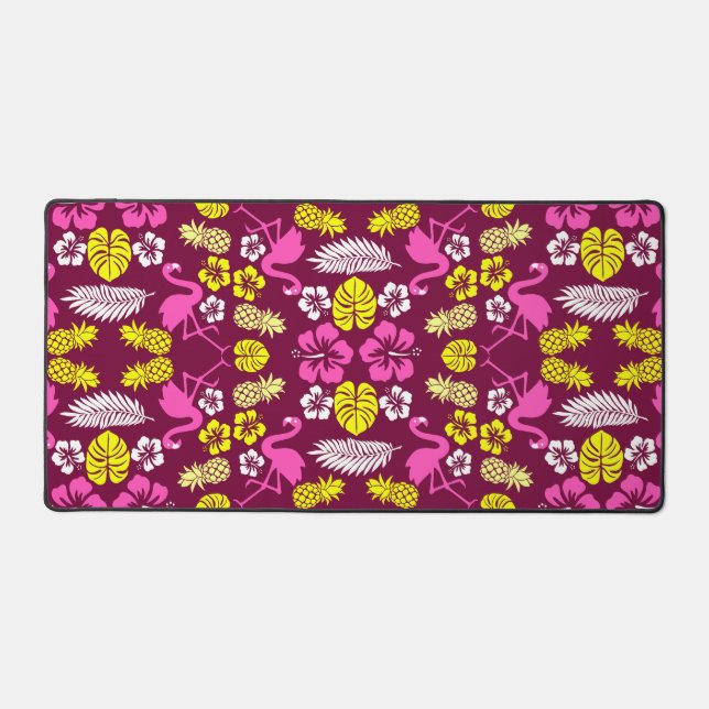 Alfrombrillas De Escritorio Frutas tropicales florales estampadas (Anverso)