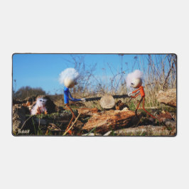 Alfrombrillas De Escritorio Fubby's die stam van boom doorzagen.