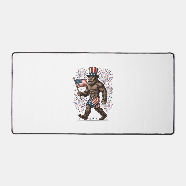 Alfrombrillas De Escritorio Fuegos Artificiales Patrióticos de Sasquatch Graba (Anverso)