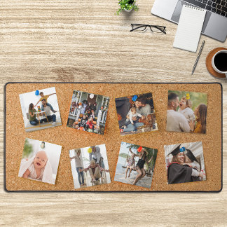 Alfrombrillas De Escritorio Fun Faux Cork Bulletin Board Multi-photo