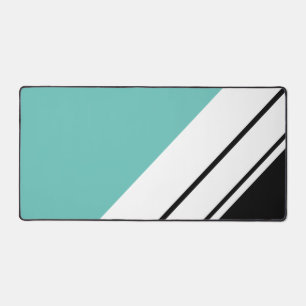 Alfrombrillas De Escritorio Fun Sporty Light Verde azulado Bandas de Carreras 