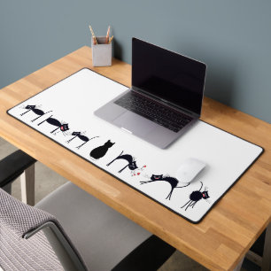 Alfrombrillas De Escritorio Fun y tonto Cat Desk Mat Desk Mat