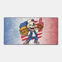 Funda divertida de esqueleto americano para escrit