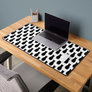 Alfrombrillas De Escritorio Fundición Negro Cat Desk Mat